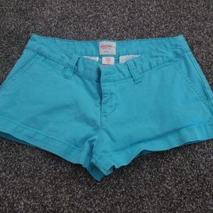 turquoise shorts